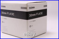 New! USA Model Sigma 30mm f/1.4 DC HSM Art Lens for Nikon + FREE SHIP