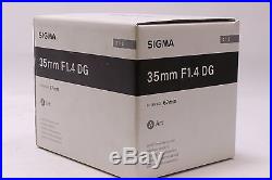 New! USA Model Sigma 35mm f/1.4 DG HSM Art Lens For CANON + FREE SHIP