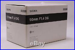New! USA Model Sigma 50mm f/1.4 DG HSM Art Lens for Nikon F + FREE SHIP
