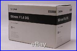 New! USA Model Sigma 50mm f/1.4 DG HSM Art Lens for Nikon F + FREE SHIP