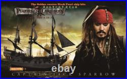 New ZHL The black Pearl Golden version 2023 wood model ship kit 31 inch Gifts
