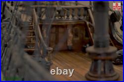 New ZHL The black Pearl Golden version 2023 wood model ship kit 31 inch Gifts