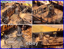 New ZHL The black Pearl Golden version 2023 wood model ship kit 31 inch Gifts