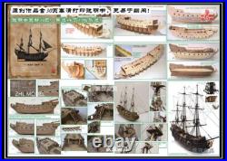 New ZHL The black Pearl Golden version 2023 wood model ship kit 31 inch Gifts