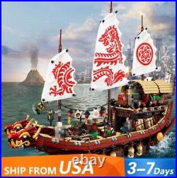 Ninja Destiny's Bounty Flying Ship Vessel series model compatible toys 2295pcs