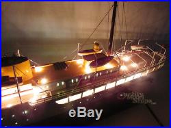 Norge Luxury Yacht For Norway's King Model Ship 32 With Lights Display Ready