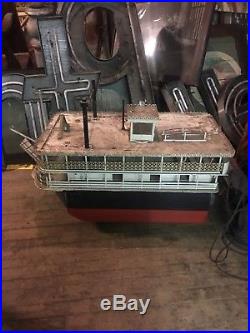 Old Model Of Famous Paddle Boat Chautauqua Bell. Large Size. For Restoration