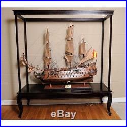 Old Modern Handicrafts Display Case for Extra Large Model Ship