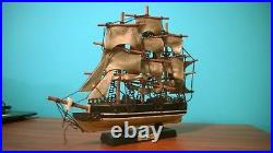 Old Vintage Model Sailing Ship The RED JACKET