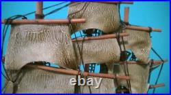 Old Vintage Model Sailing Ship The RED JACKET