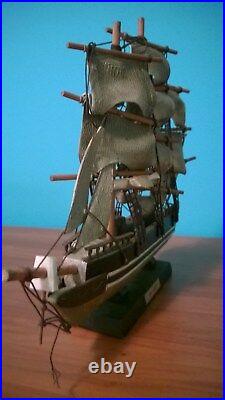 Old Vintage Model Sailing Ship The RED JACKET