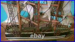 Old Vintage Model Sailing Ship The RED JACKET