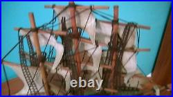 Old Vintage Model Sailing Ship The RED JACKET