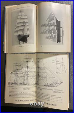 One Of A Kind Collection Of 14 Model Sailing Ship Books (2,300 Total Pages)