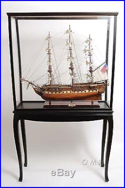 P010 Display Case With Legs for Scale Model Ships Old Modern Handicrafts
