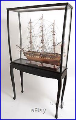 P010 Display Case With Legs for Scale Model Ships Old Modern Handicrafts