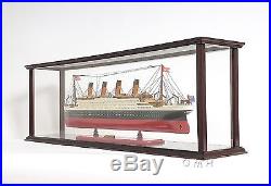 P016 Display Case for Scale Model Ships Cruise Liner Old Modern Handicrafts