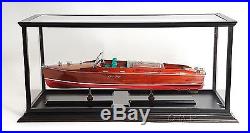 P020 Display Case for Scale Model Ships Speed Boat Old Modern Handicrafts