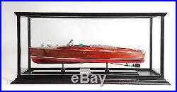 P020 Display Case for Scale Model Ships Speed Boat Old Modern Handicrafts