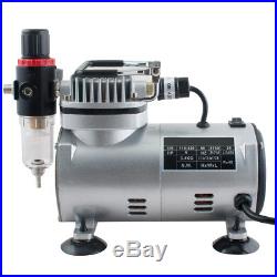 PRO Airbrush Kit with Air Compressor Air Brush Gun Paint for Model Paint US SHIP