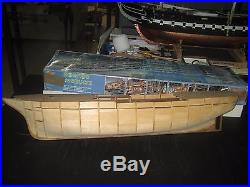 Panart AMERIGO VESPUCCI 1/84 ship model with hull ready for planking