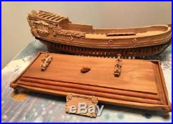 Pear Wood Carving Ship base for Model Ship Kit 13 length for 400 mm ship