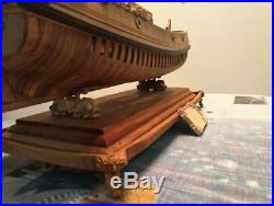 Pear Wood Carving Ship base for Model Ship Kit 13 length for 400 mm ship