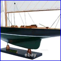 Pen Duick Painted Lightweight Wooden Ship Model With Metal Tilter & Hatches