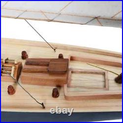 Pen Duick Painted Lightweight Wooden Ship Model With Metal Tilter & Hatches