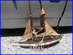 Pond boat sailing ship for restoration original paint