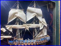 Prie Diestinacja Wooden Ship Model in Shadow Box