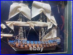 Prie Diestinacja Wooden Ship Model in Shadow Box