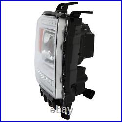 Projector Headlight Headlamp For GMC Sierra 14-18 1500 / 15-19 2500 HD 3500 HD
