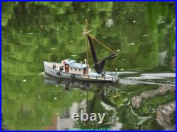 RC model fishing boat NAXOS motor yacht FRP Hull and Plywood Boat DIY Kit set