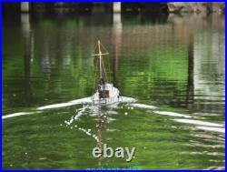 RC model fishing boat NAXOS motor yacht FRP Hull and Plywood Boat DIY Kit set