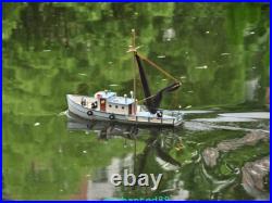 RC model fishing boat NAXOS motor yacht FRP Hull and Plywood Boat DIY Kit set