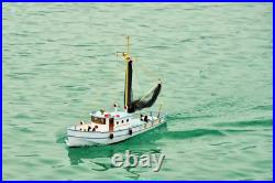 RC model fishing boat NAXOS motor yacht FRP Hull and Plywood Boat DIY Kit set