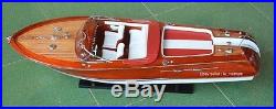 RDL52 # DETAILED BEAUTIFUL 87cm / 35 Wooden Speed Model Ship Boat for DISPLAY