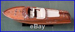 RKG92 # LARGE 87cm / 35 Wooden Speed Model Ship Boat Home Office for DISPLAY