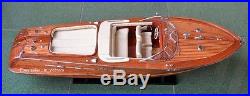 RKG92 # LARGE 87cm / 35 Wooden Speed Model Ship Boat Home Office for DISPLAY