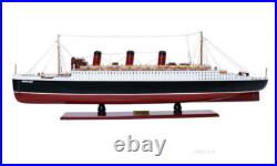 RMS Queen Mary Ocean Liner Wooden Model 40 Cunard Cruise Ship Handcrafted New
