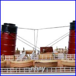 RMS Queen Mary Ocean Liner Wooden Model 40 Cunard Cruise Ship Handcrafted New
