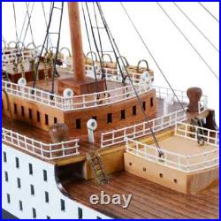 RMS Queen Mary Ocean Liner Wooden Model 40 Cunard Cruise Ship Handcrafted New