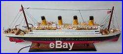 RMS TITANIC Cruise Ship Model 32 With Lights ready for Display