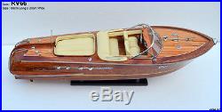 RV66 # 66cm (26) Wood Wooden Speed Boat Ship Model for DISPLAY Home Decor
