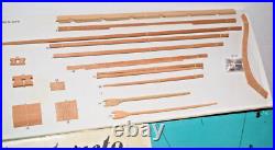 Rare Large 1950's Constructo Eagle Wooden Model Ship Kit MIB