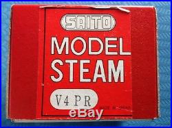 Rare Vintage SAITO Model Steam Engine V4PR for Ships NIB