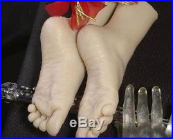 Realistic Female Feet Silicone Foot Model for Shoes etc. (Free Shipping)