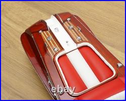 Red Riva Wooden Model Ship Italia Speed Boat 21 53cm Scale 116