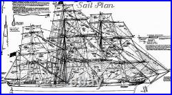 Revell Cutty Sark 196 set of 27 sails for model sewed on CNC machine